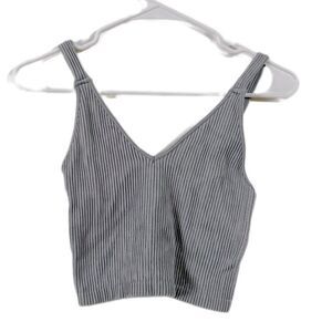 Wishlist Gray Crop Swim Tank‎ Top